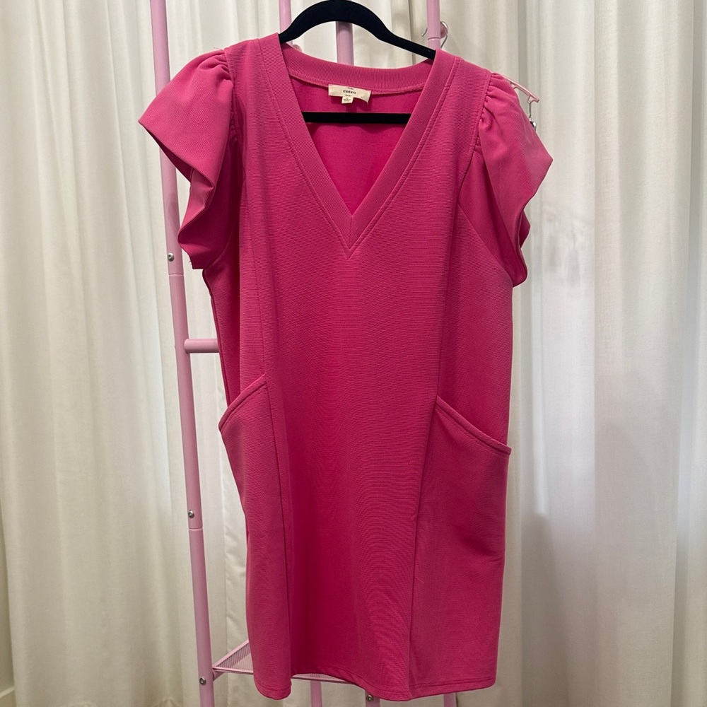 Entro Vibrant Pink Knit Top